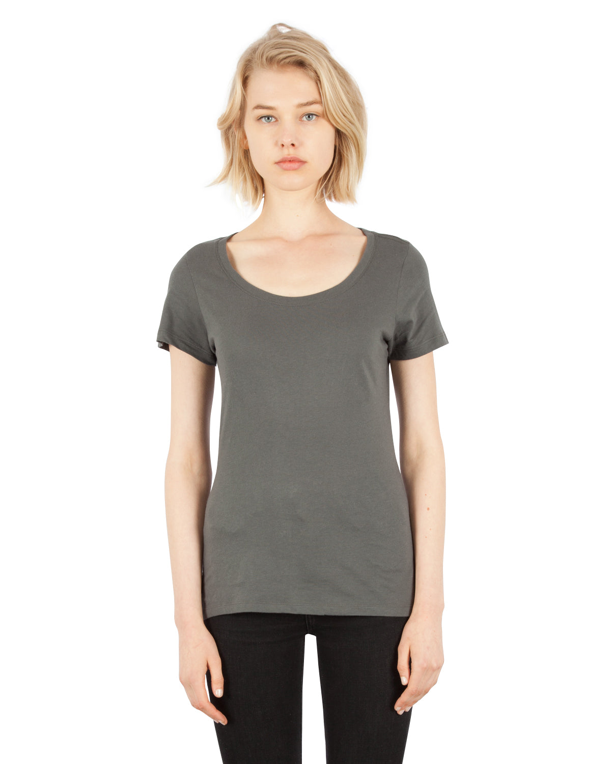 1030 Combed Cotton Scoop Neck