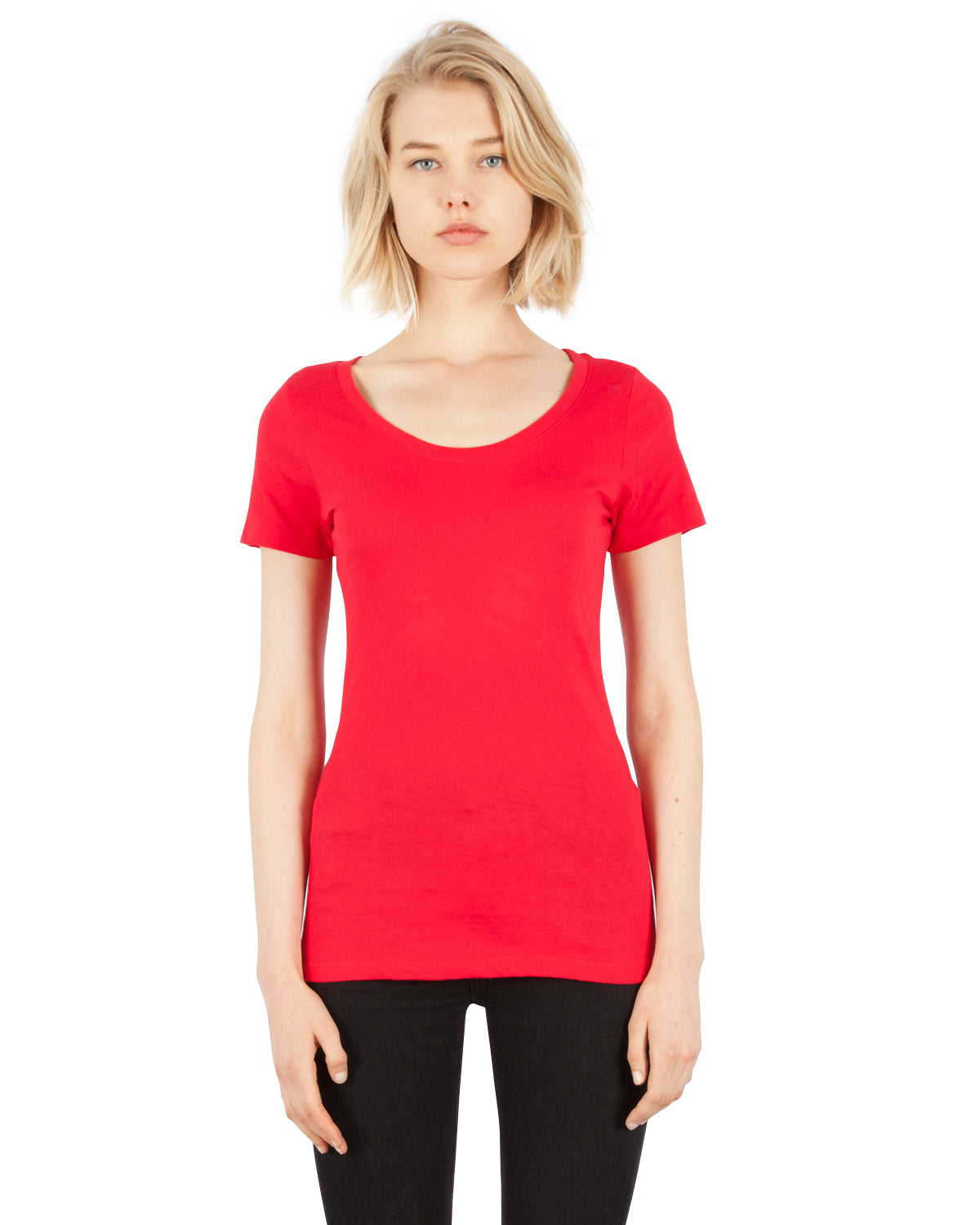 1030 Combed Cotton Scoop Neck