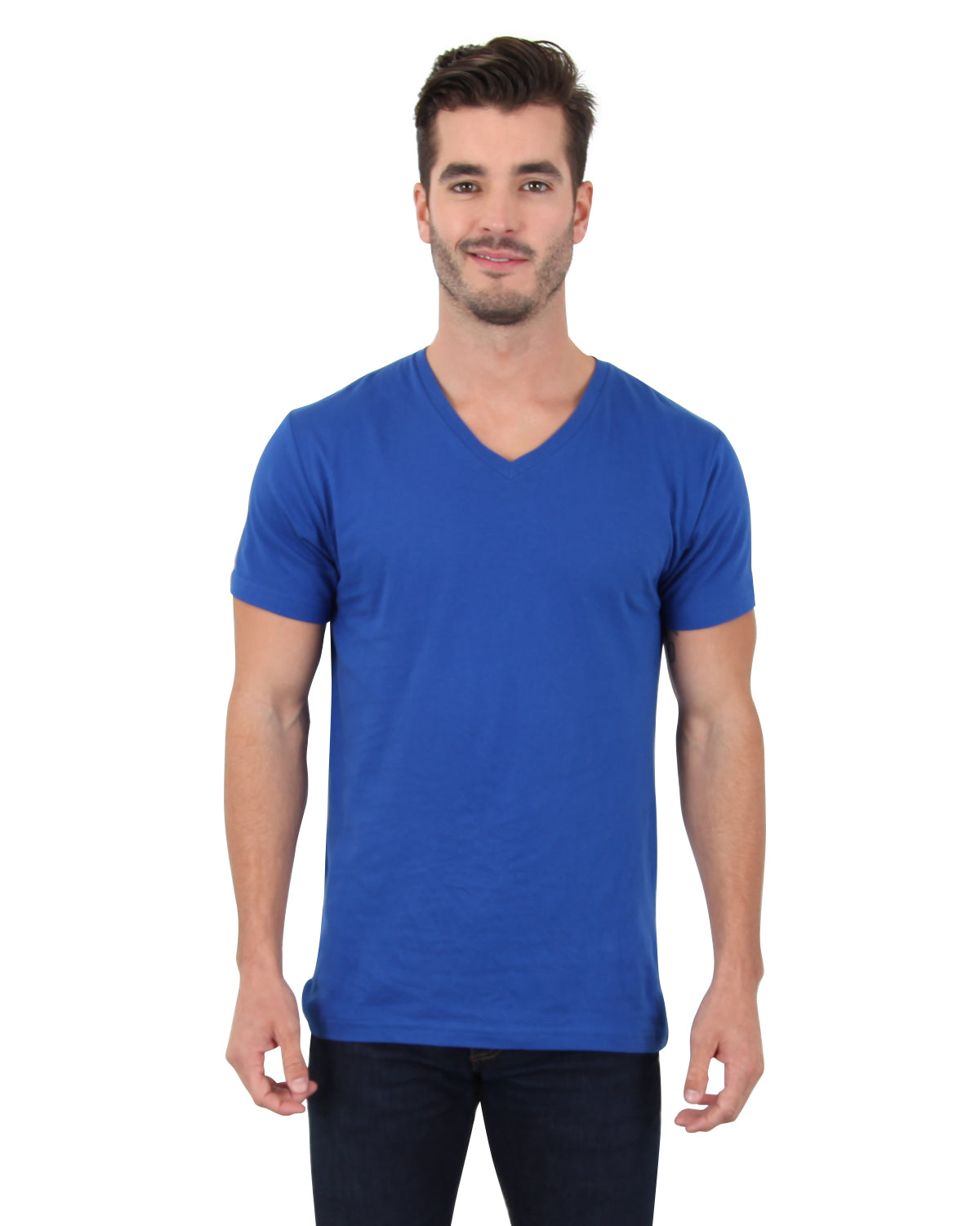 1320 Combed Cotton V-Neck