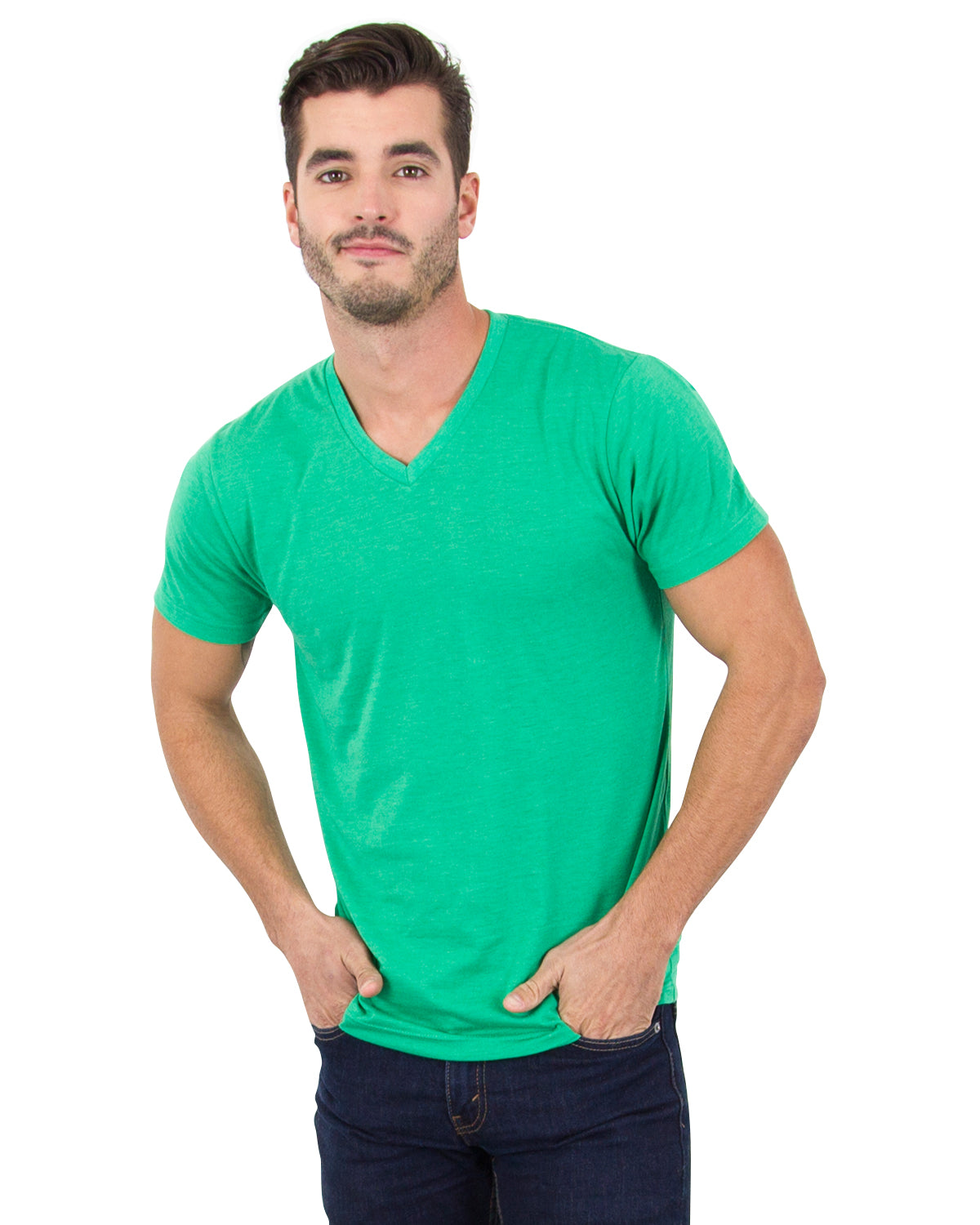 3320 Triblend V-Neck