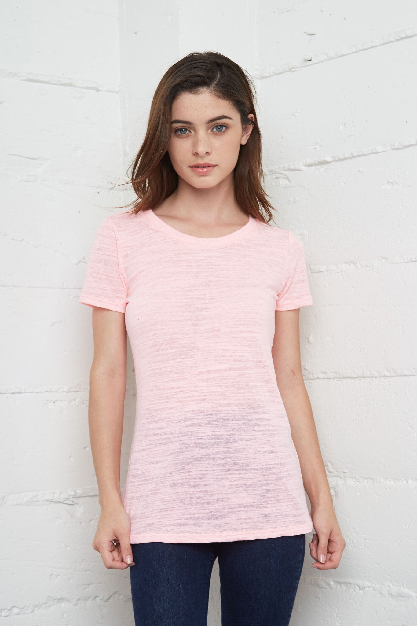 7010 Triblend Slub Crew Neck